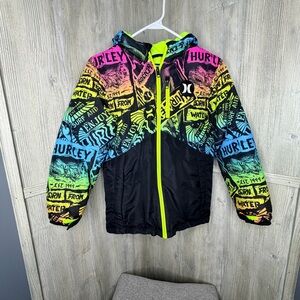Hurley Neon Multicolor Graphic Snow Jacket